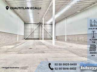 Industrial warehouse rental in Cuautitlán Izcalli
