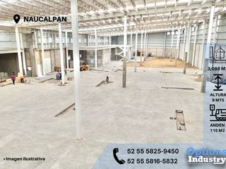 Incredible industrial warehouse for rent in Naucalpan