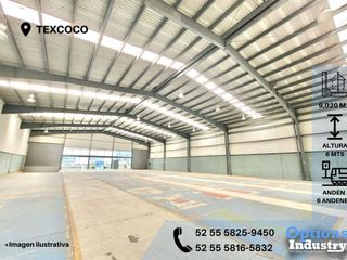 Opportunity for rent in Texcoco of industrial warehouse