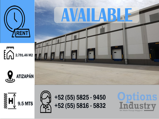 New industrial warehouse for rent in Atizapán