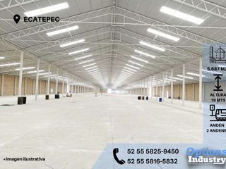 Incredible industrial warehouse for rent in Ecatepec