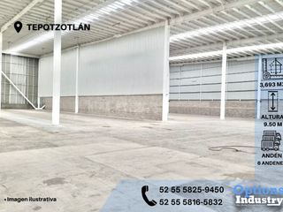 Rent industrial warehouse in Tepotzotlán