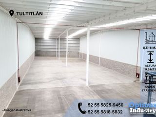 Availability of industrial warehouse rental in Tultitlán