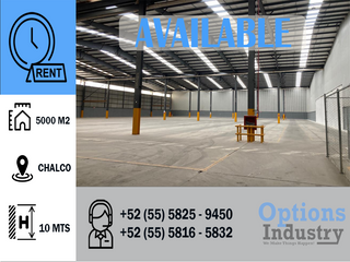 Excellent industrial warehouse for rent in Chalco