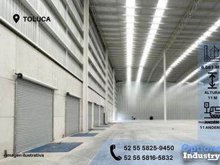 Rent now industrial warehouse in Toluca