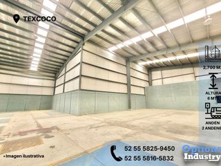 Texcoco area to rent warehouse