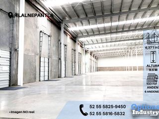 Large industrial warehouse for rent in Tlalnepantla