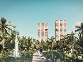 Apartamento con rooftop y alberca vista al mar y mas amenidades en venta Cancún.