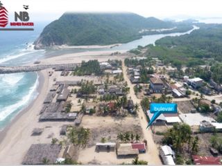 TERRENO CON FRENTE DE PLAYA  EN CERRO HERMOSO,PTO.ESC.OAX.