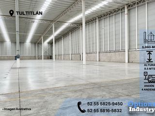 Opportunity to rent an industrial warehouse in Tultitlán