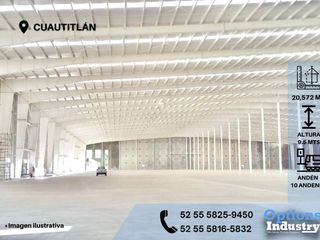 Rent of industrial warehouse in Cuautitlán area