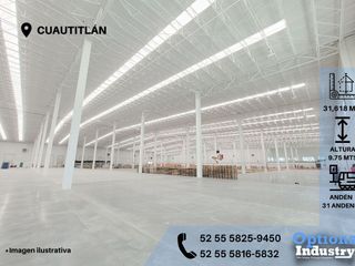 Warehouse rental opportunity in Cuautitlán