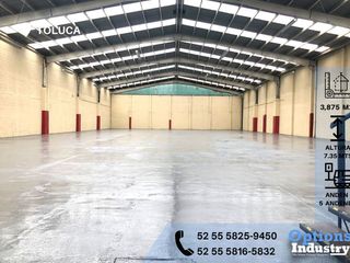 Incredible warehouse for rent in Toluca