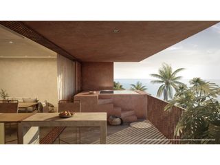Departamento en Venta a 80 metros de la playa, San Crisanto, Yucatán