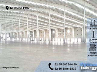 Industrial warehouse located in Nuevo León for rent