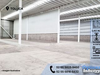 Industrial warehouse opportunity for rent in Toluca