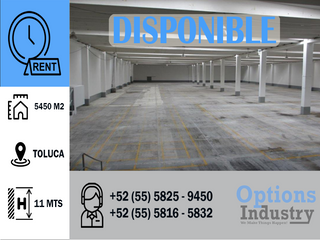 Bodega industrial disponible en renta en Toluca