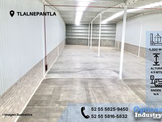 Rent of industrial warehouse in Tlalnepantla