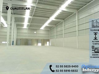 Rent now in Cuautitlán, industrial warehouse