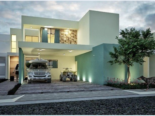 Casa nueva en venta al Norte de Mérida, 4 recámaras, Privada Tamora, Zona Conkal