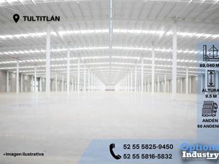 Industrial warehouse rental in Tultitlán