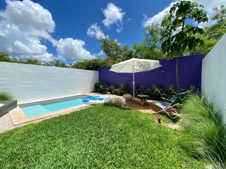 Casa en renta amueblada y con alberca ubicada en Dzitya, Mérida, Yucatán