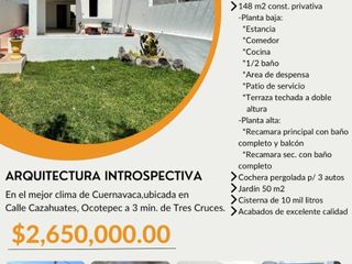 Se vende casa en Ocotepec Cuernavaca
