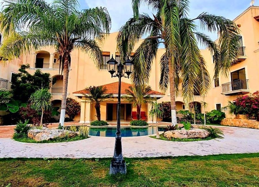 Departamento en Condominio Flamingo Lakes a 8min de la Playa en Dzemul