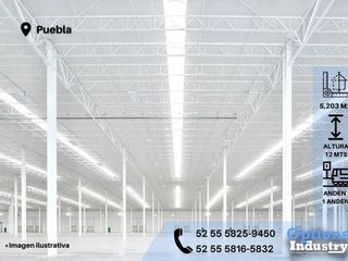 Great industrial warehouse to rent in Puebla
