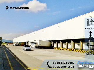 Rent now industrial warehouse in Matamoros