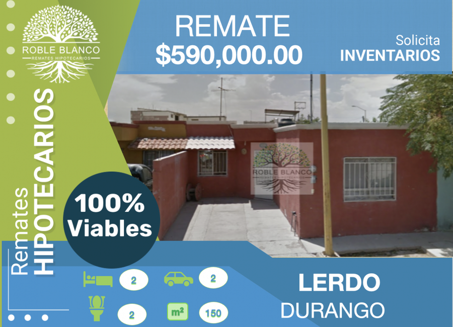 APROVECHE!!! CASA A PRECIO DE REMATE EN DURANGO