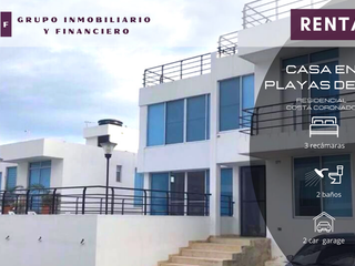CASA EN RENTA CON VISTA AL MAR EN PLAYAS DE TIJUANA | COSTA CORONADO | 3REC | $2