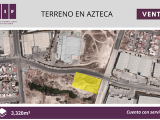 ATENCIÓN INVERSIONISTAS | TERRENO INDUSTRIAL EN AZTECA| 2,320 M2 | $1,495,470 DO