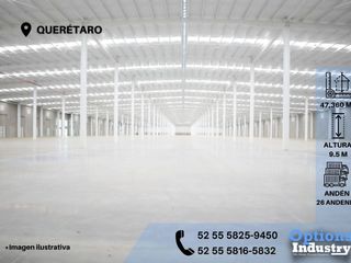 Rent industrial warehouse now in Querétaro