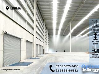 Great industrial warehouse for rent in Lerma