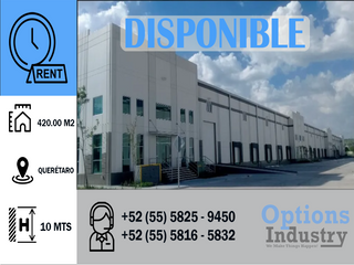 Bodega industrial disponible en renta Querétaro