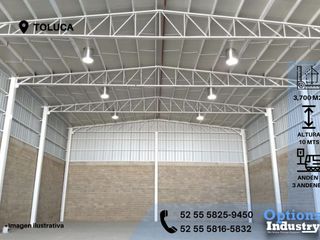 Rent industrial warehouse in Toluca