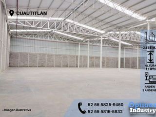 Opportunity to rent an industrial warehouse in Cuautitlán