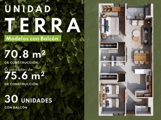 Condominio  en Venta Modelo TERRA Balcon -  en Fluvial Vallarta Puerto Vallarta