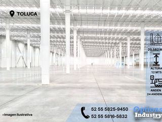 Great industrial warehouse for rent in Toluca
