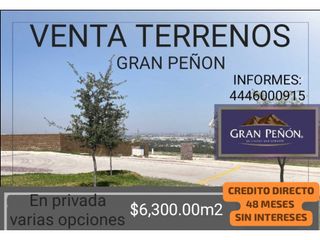 TERRENOS GRAN PEÑON PRIVADA FRISO