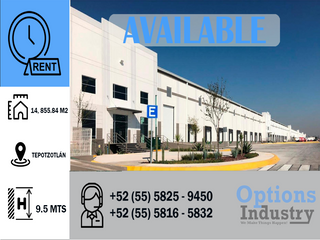 Industrial warehouse for lease in Tepotzotlán