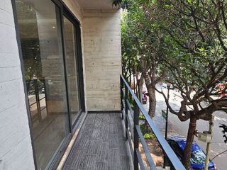 Departamento 120m2 con terraza-balcon exterior Cuauhtemoc  2 recamaras
