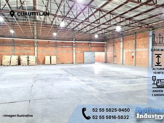 Cuautitlán area to rent a warehouse