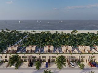 Villas Ixtul con roof top en pre venta playa Chuburna Yucatán