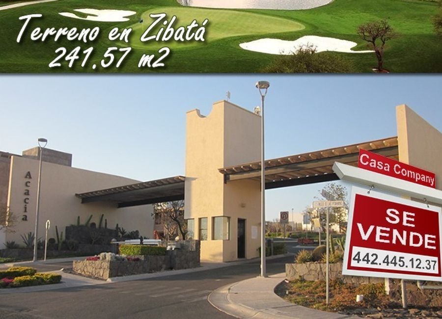 Terreno PLANO de 241 m2 en ZIBATÁ, Club de Golf, ÚNICO y de OPORTUNIDAD