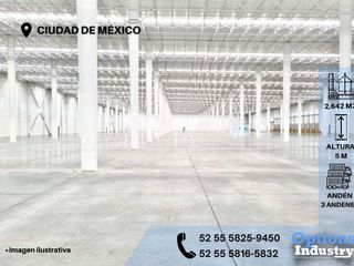 Immediate rental of industrial warehouse in CDMX