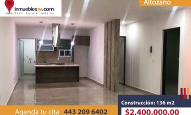 DEPARTAMENTO EN VENTA EN ALTOZANO, MORELIA