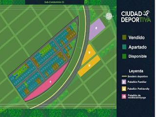 Ciudad Deportiva. Terreno Semi-Urbanizados en Telchac Puerto, Yucatán.