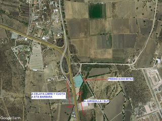 TERRENO COMERCIAL Y SERVICIOS SOBRE LIBRAMIENTO SUR PONIENTE A PIE DE CARRETERA 8,000 MTS2 CON 105 MTS DE FRENTE